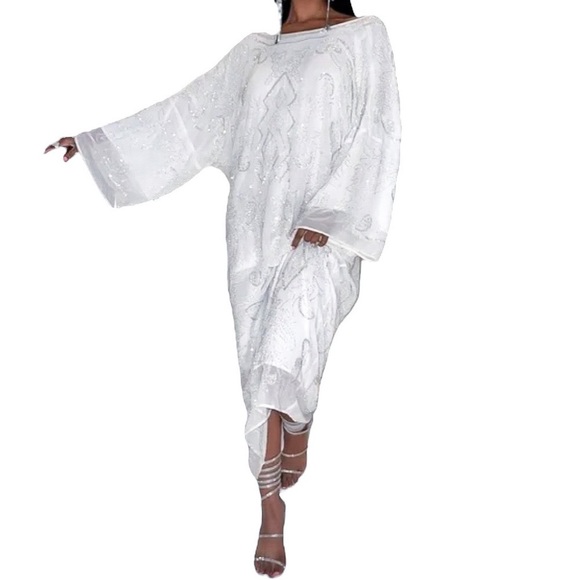 Zara Embroidered Beaded Tunic Dress - Picture 3 of 16